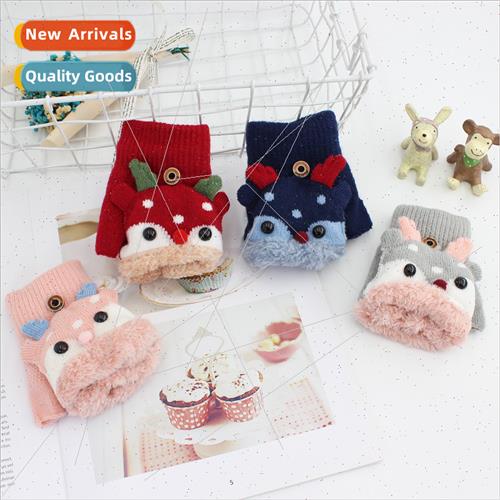 3-6 years old children gloves winter cute padded thickened w