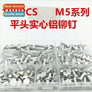 Head Solid Round box Half Flat Rivets 190pcs Aluminum