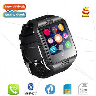 Arc Curved Smart Pedome Plug Watch Phone Q18 Screen