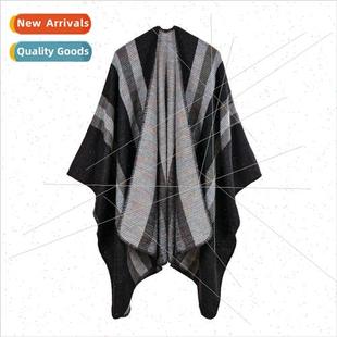 large open fall faux winter shawl cashmere wind Women ethnic