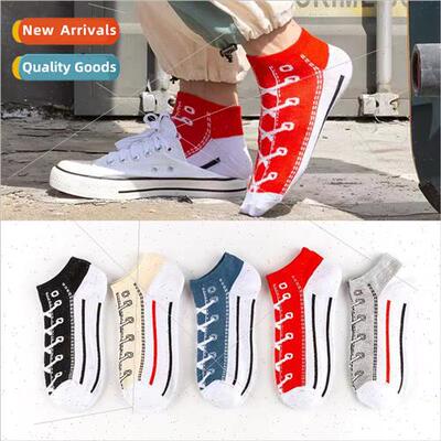 Socks mens summer thin boat socks -slip shallow mouth female
