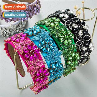 season new rhinestone bands fabric Europe Hair fashion