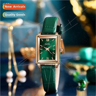 Square Disc Belt che Quar Green Small Delicate Fashion Women