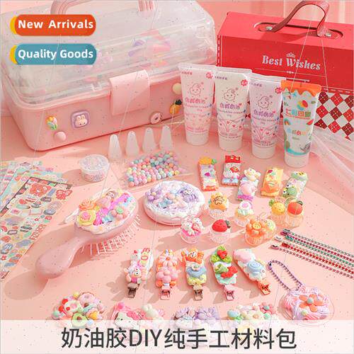 Cream Gum Goo Card Set Hair Clip DIY Handmade Material K Mir