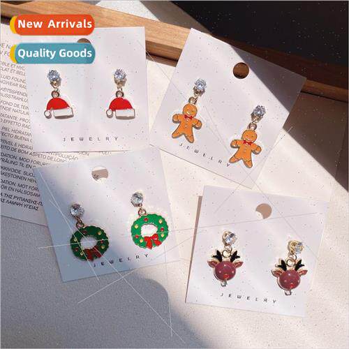 Europe new Christmas holiday jewelry bells elk snowflake pai