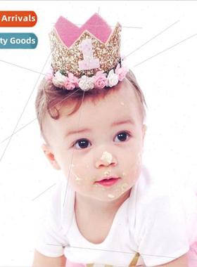 Europe Uned States children roses digal crown hair bbaby bir