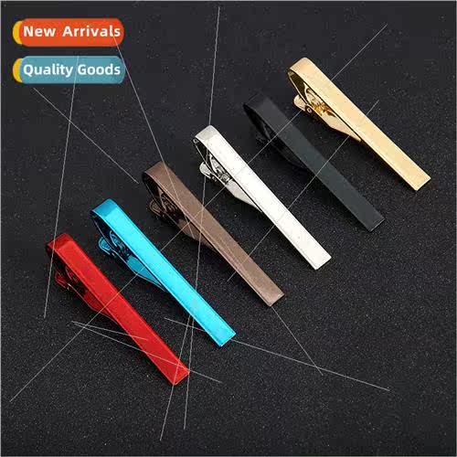 Men colorful tie clip simple pure glossy fashion multi-color
