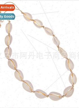Europe fashion women pearl shell accessories simple hand-kno
