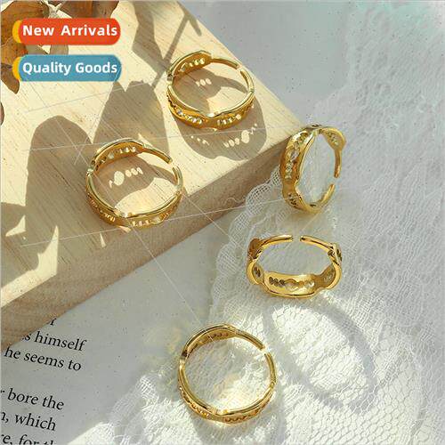 Europe ins hollow opening adjustable ring tanium steel plate