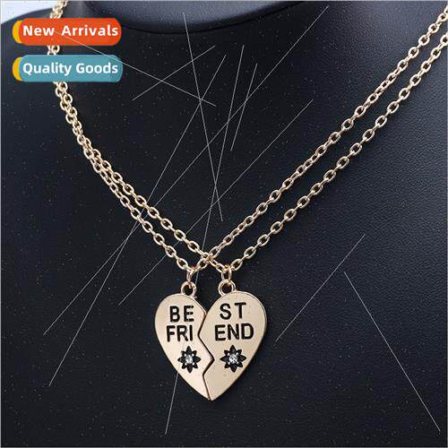 Korea exquise creative good girlfriends splicing gold silver