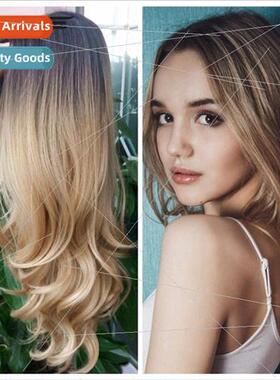 jiafa Europe wig ladies wig gradient color medium parted big