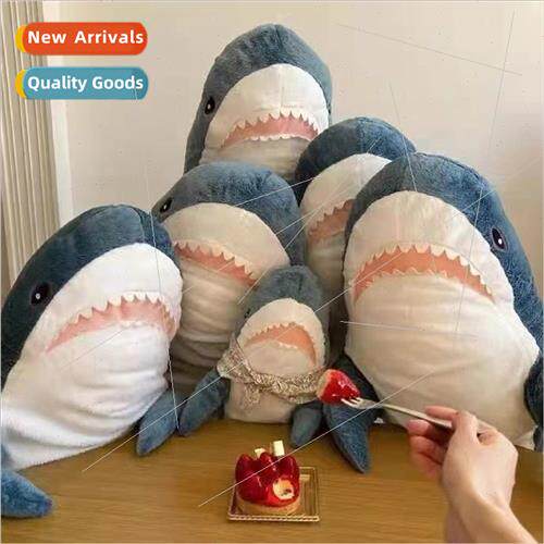 2022 new small shark pillow 适用 girls gift cute cartoon dol
