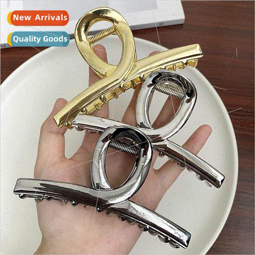Metal mple Large Shark Clip Wide Face Large Premium Feeling