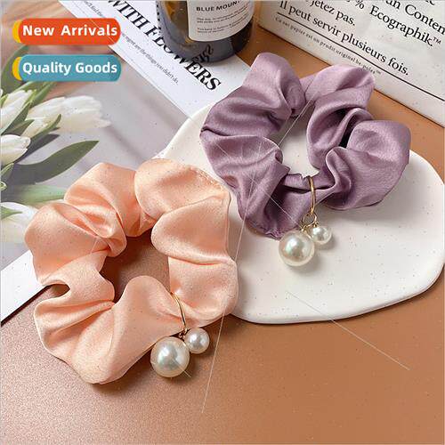 Korean fashion pearl French pig intestine hair circle pill h