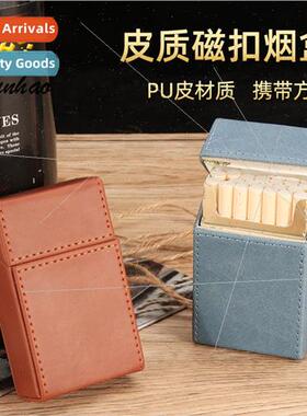 PU leather flip-flap 20 thick cigarette case creative person