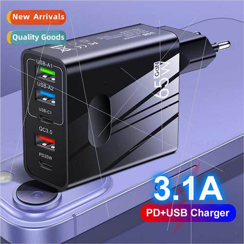 Standard 65W fast charging cell phone charger 3.1A type-c PD