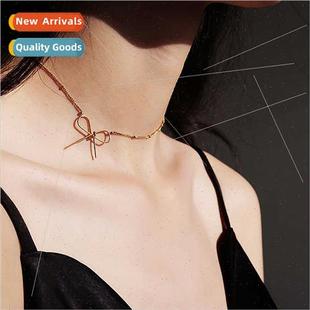Short Stacking Necklace che Copper Choker mple Bead Fashion