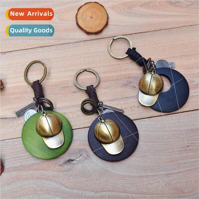 Keychains 适用men women small gifts multi-color wooden hat w