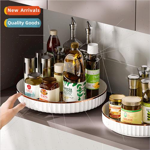 Kchen rotating spice rack condiment box corner special oil s
