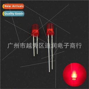 hair light round lamp red head bead 5mm