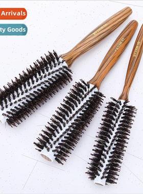 Solid wood pig bristle curling comb heat conduction roller c