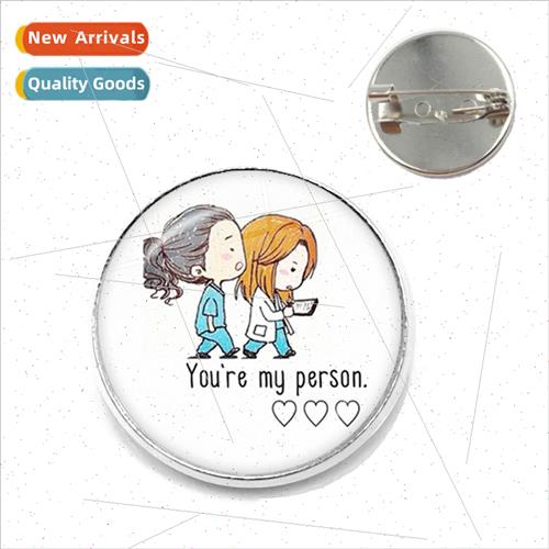 2022 Fashion Pins Men Brooch Women TV Fan Cartoon Doctor Nur