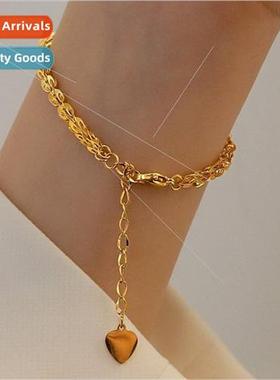 Do not lose color new Korea tanium steel bracelet female hun