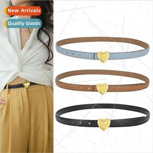 shaped love female grain belt heart head Palm buckle