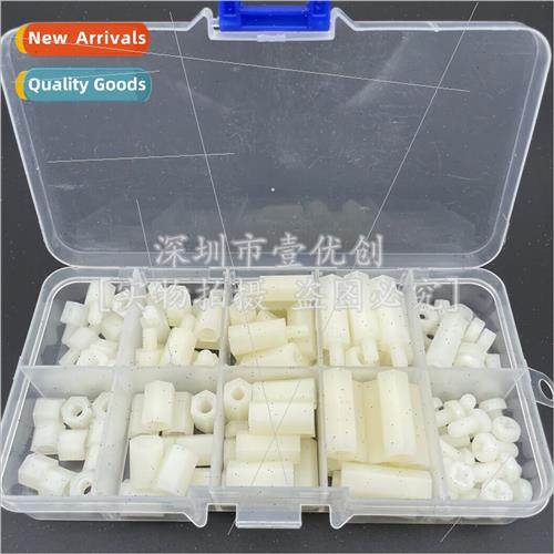 120pcs boxed M4 whe black nylon hexagonal isolation posts ro