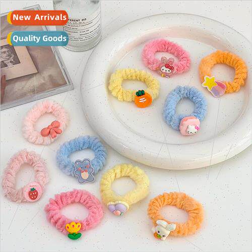 Children head rope tie head tendon baby plush winter hair ci