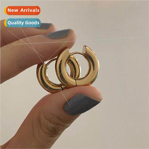Europe Geometric Circle Earrings Minory Minimalist Cool Ear