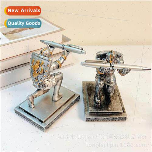 Executive Officer Soldier Knight Pen Holder Pen Insert Shiel