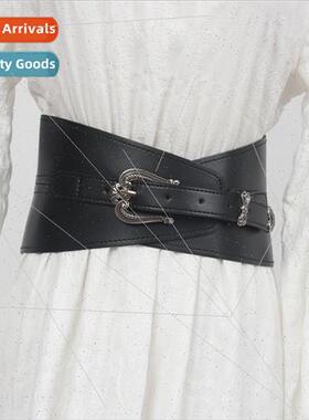 2022 fall winter ultra-wide personalized belt female dress s