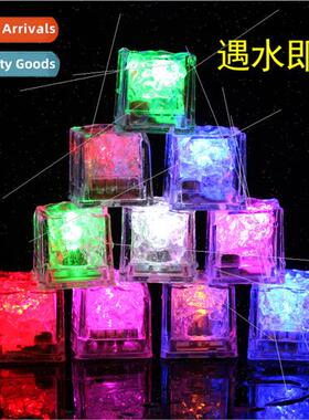 Glowing Ice Cubes LED Fluorescent Cubes Colorful Flashing Ic