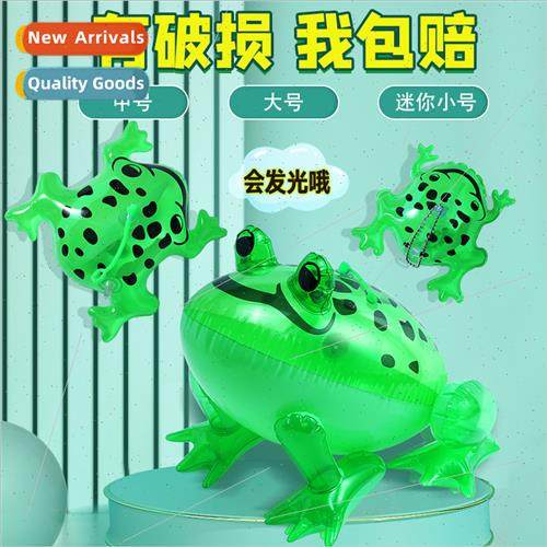 Frog balloon inflatable frog light up toad elastic rope infl