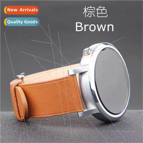 适用Pebble time round leather strap Pebblettime round watch