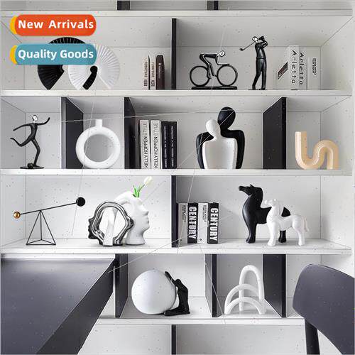 Modern Home Office Bookcase Wine Cooler Decorations Creative