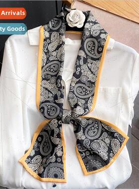 Korean  new cashew pattern imation silk spring fall decorati