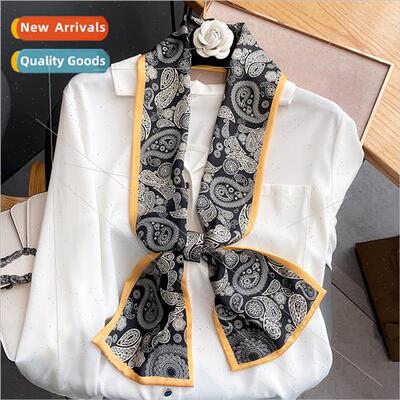 Korean  new cashew pattern imation silk spring fall decorati