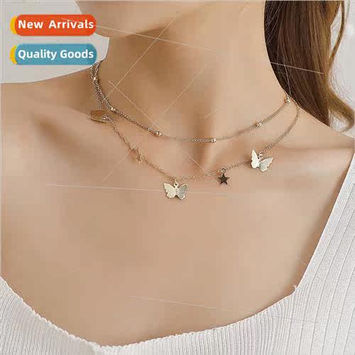 Europe Fashion Round Bead Chain Accessories Double mple Meta