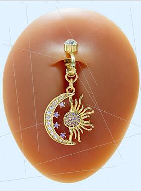 Europe Sweet Fake Belly Button Ring Animal Navel Ring Snowfl