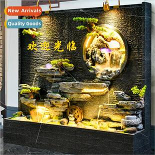 Water curtain wall running water screen partion hotel compan