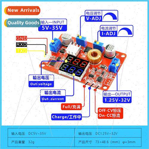 Constant Current 5A -ion Battery Charging LED Driver Buck Po