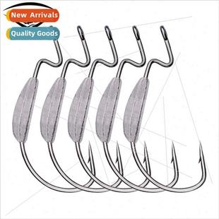 lead bel hooks wide pack 5pcs plus barbed worm Soft