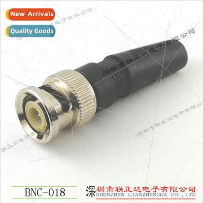 Wired Rubber Shell BNC Male Plugs BNC Plugs wh Boot Black Pl
