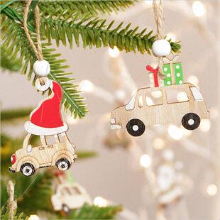 New Arrivals Christmas Decorations 12/Box Nordic Wooden Old