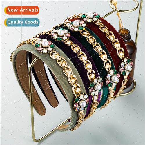 Hair bands Europe baroque retro pearl headband female fashio
