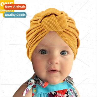 Ball Hat Solid Turban Cap Corn Children New Knot