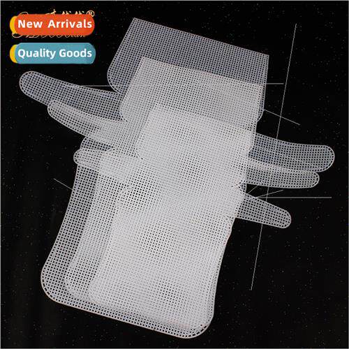 Handmade materials knting plastic embroidery bag fixed shape
