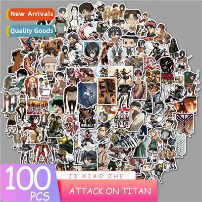 100 Japanese anime Attack on Titan graffiti stickers luggage
